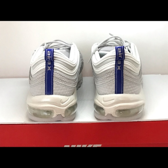 Nike Air Max 97 Premium Pure Platinum Racer Blue - Picture 8 of 8